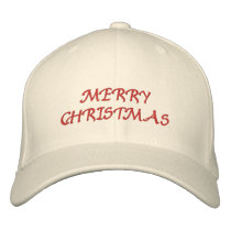 MERRY CHRISTMAS HAT embroidered hats by caballro MERRY CHRISTMAS HAT embroidered hats