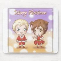 Merry Christmas-Holden and Ava mousepads