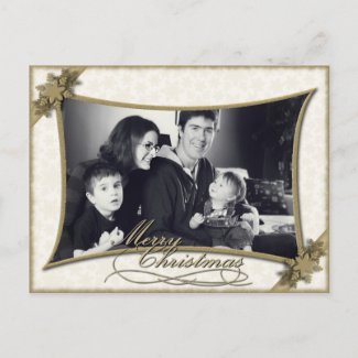 white holiday card - christmas card