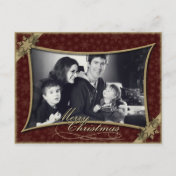 Merry Christmas - Holiday - Family - Photo Postcard