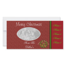 Merry Christmas Holiday Photo Card Template photo cards