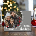 Merry Christmas - Holiday Photo postcard