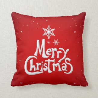 Merry Christmas Holiday pillow