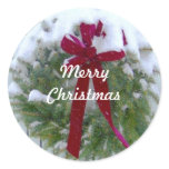 Merry Christmas Holiday Season Card Envelope Seals