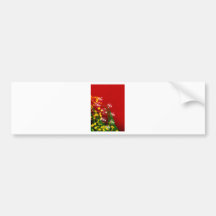 Merry Christmas  Holiday Tree Ornaments celebratio Bumper Sticker