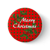 Merry Christmas: Holly buttons by cowboyannie Merry Christmas: Holly buttons