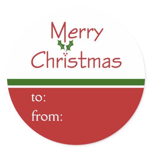 merry christmas holly gift tag stickers zazzle merry christmas holly gift tag stickers zazzle
