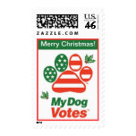 Merry Christmas Holly Stamp From My Dog Votes