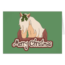 Merry Christmas Horse Greeting Cards