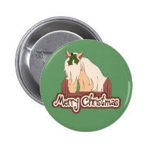 Merry Christmas Horse buttons