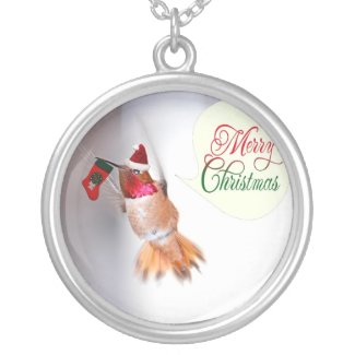 Merry Christmas Hummer Custom Necklace