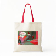 Merry Christmas Hummingbird Bag