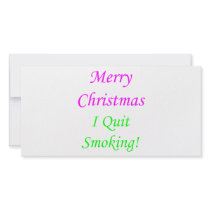 Merry Christmas I Quit Smoking! 2 photo cards by omgoshitschristmas Merry Christmas I Quit Smoking! 2 photo cards