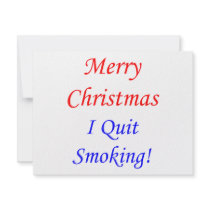 Merry Christmas I Quit Smoking! invitations by omgoshitschristmas Merry Christmas I Quit Smoking! invitations