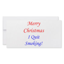 Merry Christmas I Quit Smoking! photo cards