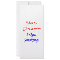 Merry Christmas I Quit Smoking! rack cards by omgoshitschristmas Merry Christmas I Quit Smoking! rack cards