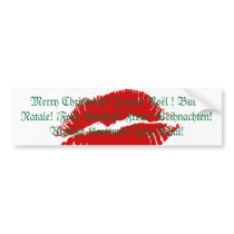 Merry Christmas! in 6 languages Bu... - Customized bumper stickers by ChristmasSpirit Merry Christmas! in 6 languages Bu... - Customized bumper stickers