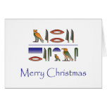 Merry Christmas in Egyptian Hieroglyphics Card