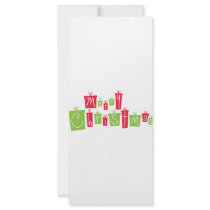 Merry Christmas in Gift Boxes rack cards