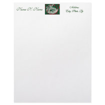 Merry Christmas in Green Letterhead