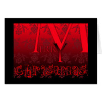 Merry Christmas in red 2 cards