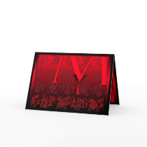Merry Christmas in red 3 cards