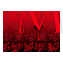 Merry Christmas in red cards