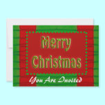 Merry Christmas invitations