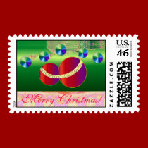 Merry Christmas Joy postage