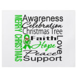 Merry Christmas Kidney Cancer Ribbon Collage flyers