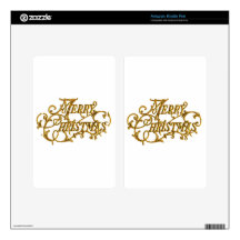 Merry Christmas Kindle Fire Decal