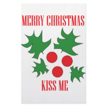 MERRY CHRISTMAS KISS ME stationery by Cheryldesigns MERRY CHRISTMAS KISS ME stationery