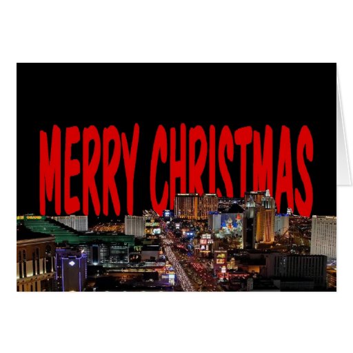 Merry Christmas Las Vegas Card