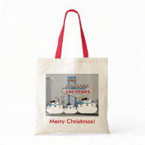 Merry Christmas! Las Vegas Snowman Bag by vegasdusoleil Merry Christmas! Las Vegas Snowman Bag