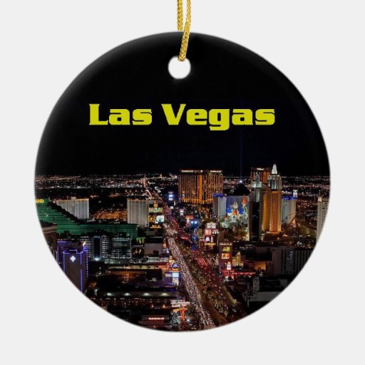 Merry Christmas Las Vegas Strip Ornament Zazzle