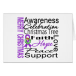Merry Christmas Leiomyosarcoma Ribbon Collage Cards