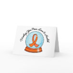 Merry Christmas Leukemia Ribbon Snowglobe