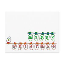 merry christmas light bulbs postcards by TheGrinchsCloset merry christmas light bulbs postcards