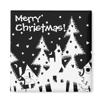 Merry Christmas! magnets by VioDeSign Merry Christmas! magnets