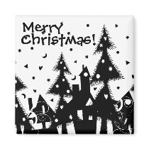 Merry Christmas! magnets by VioDeSign Merry Christmas! magnets
