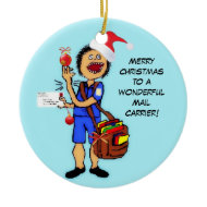 Merry Christmas Mail Carrier ornament