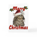 Merry Christmas Maine Coon Cat cards by staril Merry Christmas Maine Coon Cat cards