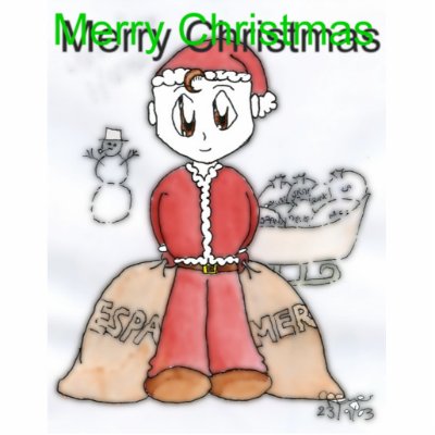 Merry Christmas Manga Photo Sculptures by Moondial
