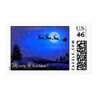 Merry Christmas - Med Postage stamp
