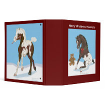 Merry Christmas Memories Foals 3 Ring Binders