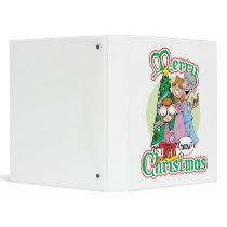 Merry Christmas Meow 3 Ring Binders