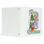 Merry Christmas Meow 3 Ring Binders