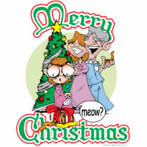 Merry Christmas Meow Cut Out