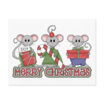 Merry Christmas Mice postcards by AllAboutChristmas Merry Christmas Mice postcards
