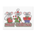 Merry Christmas Mice Post Cards